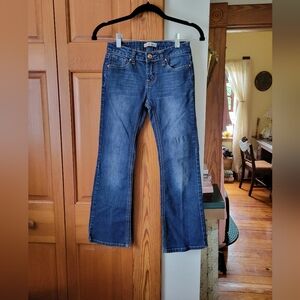 Love Indigo Girls Dark Wash Denim Blue Jeans Boot Or Straight 10 Reg